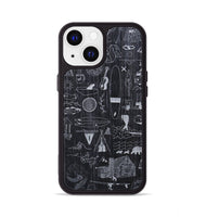 iPhone 13 Wood+Resin Phone Case - Collage - Ebony (Curated)