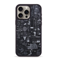 iPhone 15 Pro Max Wood+Resin Phone Case - Collage - Ebony (Curated)