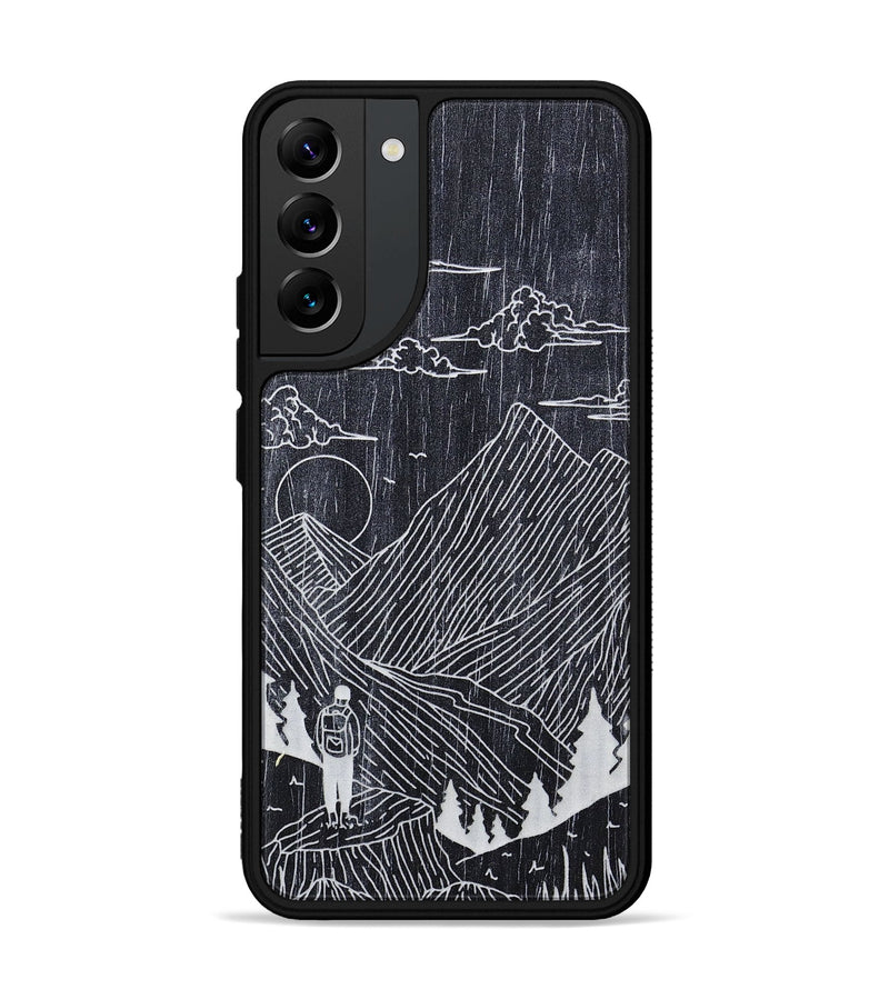 Galaxy S22 Plus Wood+Resin Phone Case - Roaming - Ebony (Curated)