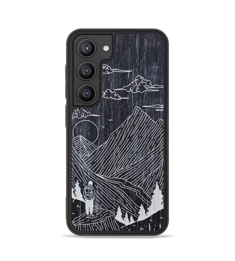 Galaxy S23 Wood+Resin Phone Case - Roaming - Ebony (Curated)