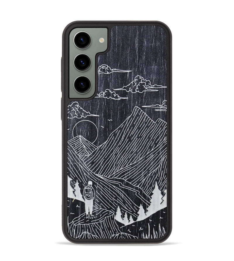 Galaxy S23 Plus Wood+Resin Phone Case - Roaming - Ebony (Curated)