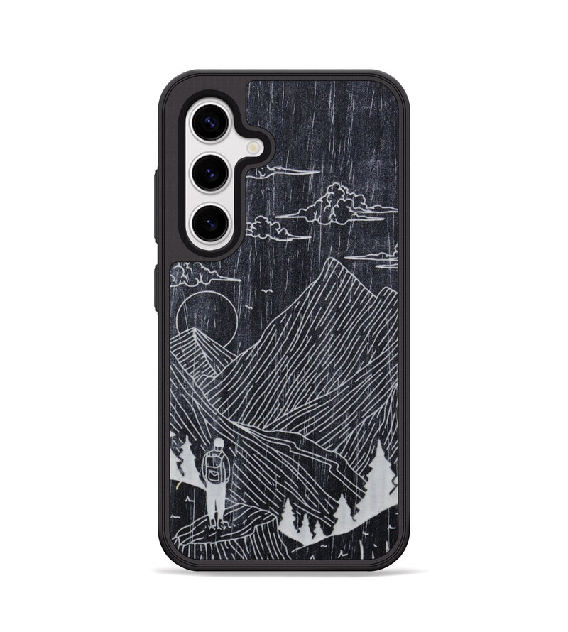 Galaxy S25 Wood Phone Case - Roaming - Ebony (Curated, 706263)