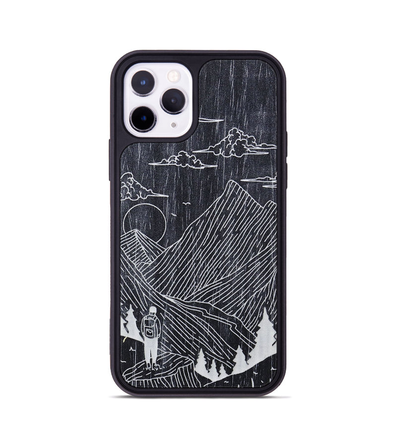 iPhone 11 Pro Wood+Resin Phone Case - Roaming - Ebony (Curated)