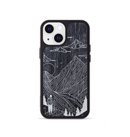 iPhone 13 mini Wood+Resin Phone Case - Roaming - Ebony (Curated)