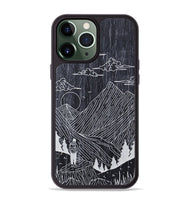 iPhone 13 Pro Max Wood+Resin Phone Case - Roaming - Ebony (Curated)