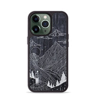 iPhone 13 Pro Wood+Resin Phone Case - Roaming - Ebony (Curated)