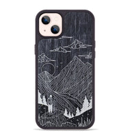 iPhone 14 Plus Wood+Resin Phone Case - Roaming - Ebony (Curated)