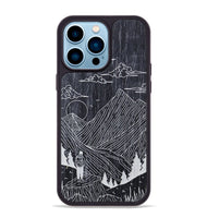 iPhone 14 Pro Max Wood+Resin Phone Case - Roaming - Ebony (Curated)