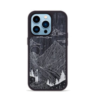 iPhone 14 Pro Wood+Resin Phone Case - Roaming - Ebony (Curated)