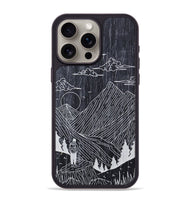 iPhone 15 Pro Max Wood+Resin Phone Case - Roaming - Ebony (Curated)