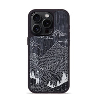 iPhone 15 Pro Wood+Resin Phone Case - Roaming - Ebony (Curated)