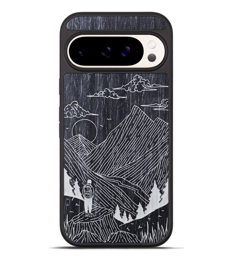 Pixel 9 Pro XL Wood+Resin Phone Case - Roaming - Ebony (Curated)