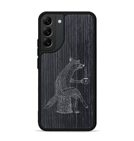 Galaxy S22 Plus Wood+Resin Phone Case - Fox - Ebony (Curated)