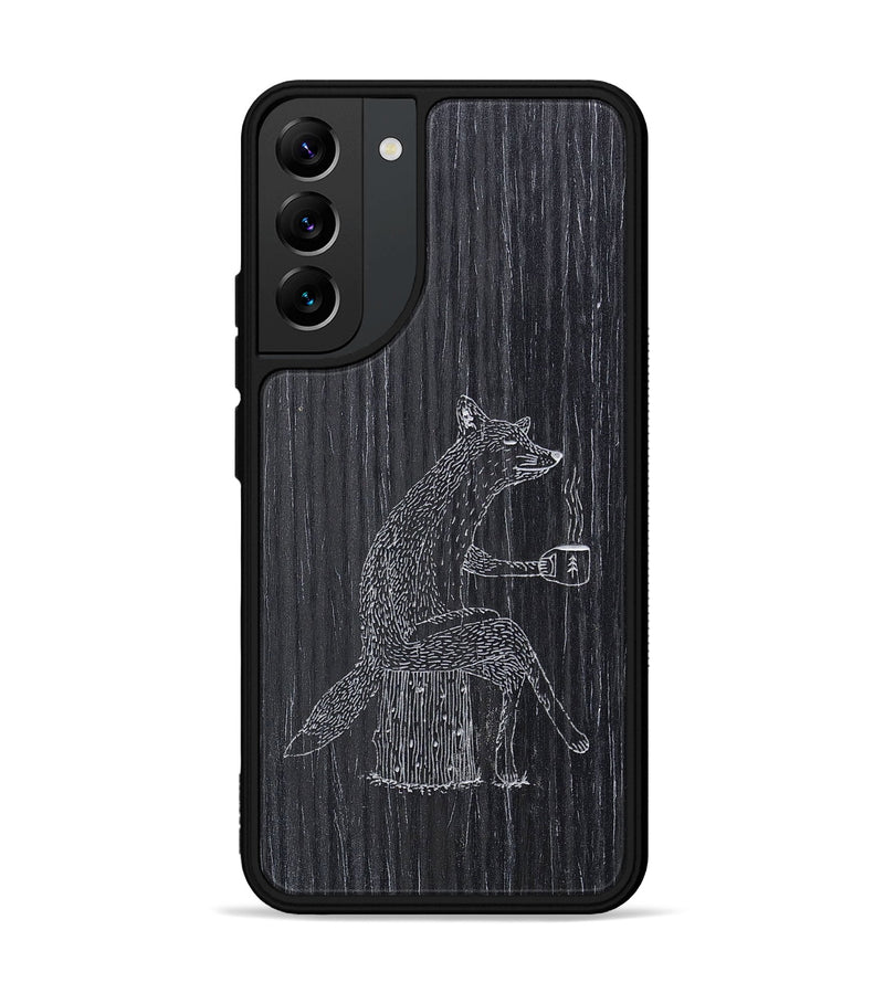 Galaxy S22 Plus Wood+Resin Phone Case - Fox - Ebony (Curated)