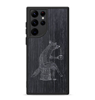 Galaxy S22 Ultra Wood+Resin Phone Case - Fox - Ebony (Curated)