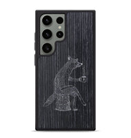 Galaxy S24 Ultra Wood+Resin Phone Case - Fox - Ebony (Curated)