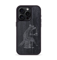 iPhone 15 Pro Wood+Resin Phone Case - Fox - Ebony (Curated)