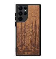 Galaxy S22 Ultra Wood+Resin Phone Case - Camp - Mahogany (Curated)