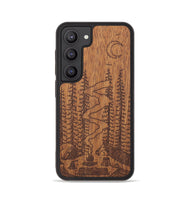 Galaxy S23 Wood+Resin Phone Case - Camp - Mahogany (Curated)