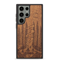 Galaxy S23 Ultra Wood+Resin Phone Case - Camp - Mahogany (Curated)