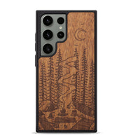 Galaxy S24 Ultra Wood+Resin Phone Case - Camp - Mahogany (Curated)