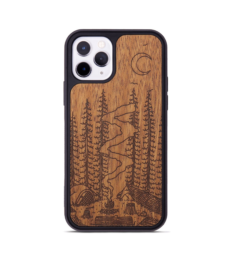 iPhone 11 Pro Wood+Resin Phone Case - Camp - Mahogany (Curated)