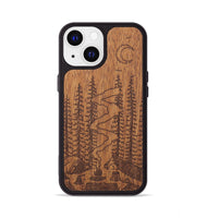 iPhone 13 Wood+Resin Phone Case - Camp - Mahogany (Curated)