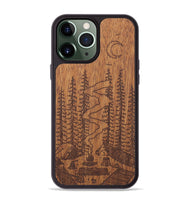 iPhone 13 Pro Max Wood+Resin Phone Case - Camp - Mahogany (Curated)