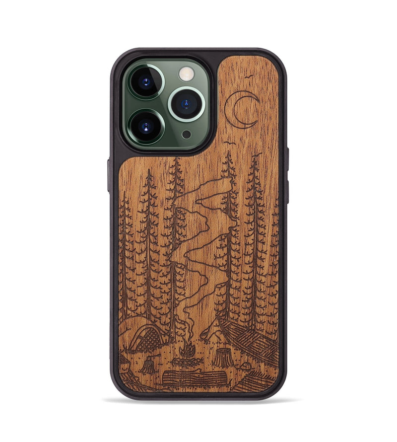 iPhone 13 Pro Wood+Resin Phone Case - Camp - Mahogany (Curated)