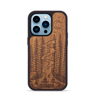 iPhone 14 Pro Wood+Resin Phone Case - Camp - Mahogany (Curated)