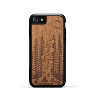 iPhone SE Wood+Resin Phone Case - Camp - Mahogany (Curated)