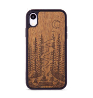 iPhone Xr Wood+Resin Phone Case - Camp - Mahogany (Curated)