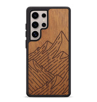 Galaxy S25 Ultra Wood Phone Case - Mountain - Mahogany (Curated, 706267)