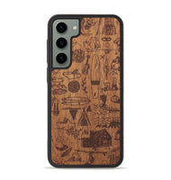 Galaxy S23 Plus Wood+Resin Phone Case - Collage - Mahogany (Curated)