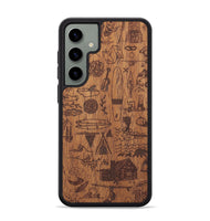 Galaxy S24 Plus Wood+Resin Phone Case - Collage - Mahogany (Curated)