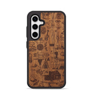 Galaxy S25 Wood Phone Case - Collage - Mahogany (Curated, 706268)