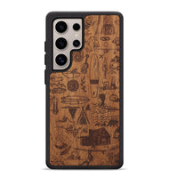 Galaxy S25 Ultra Wood Phone Case - Collage - Mahogany (Curated, 706268)