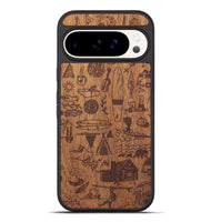 Pixel 9 Pro XL Wood+Resin Phone Case - Collage - Mahogany (Curated)