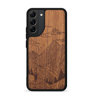 Galaxy S22 Plus Wood+Resin Phone Case - Roaming - Mahogany (Curated)