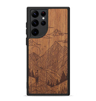 Galaxy S22 Ultra Wood+Resin Phone Case - Roaming - Mahogany (Curated)