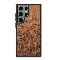 Galaxy S23 Ultra Wood+Resin Phone Case - Roaming - Mahogany (Curated)