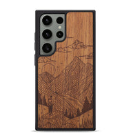 Galaxy S24 Ultra Wood+Resin Phone Case - Roaming - Mahogany (Curated)