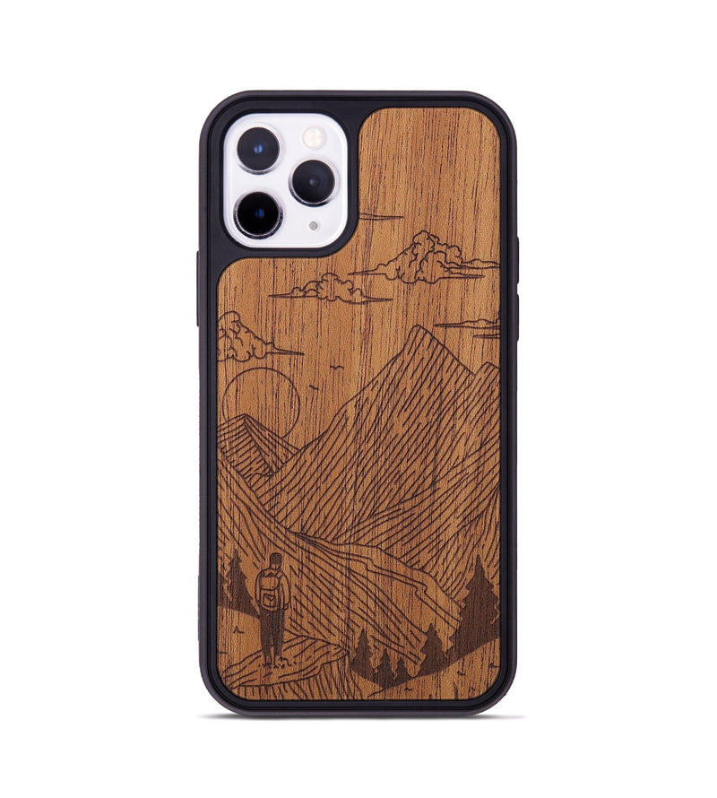 iPhone 11 Pro Wood+Resin Phone Case - Roaming - Mahogany (Curated)