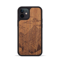 iPhone 12 Wood+Resin Phone Case - Roaming - Mahogany (Curated)