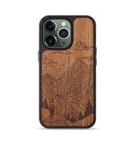 iPhone 13 Pro Wood+Resin Phone Case - Roaming - Mahogany (Curated)