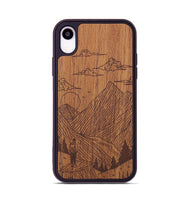 iPhone Xr Wood+Resin Phone Case - Roaming - Mahogany (Curated)