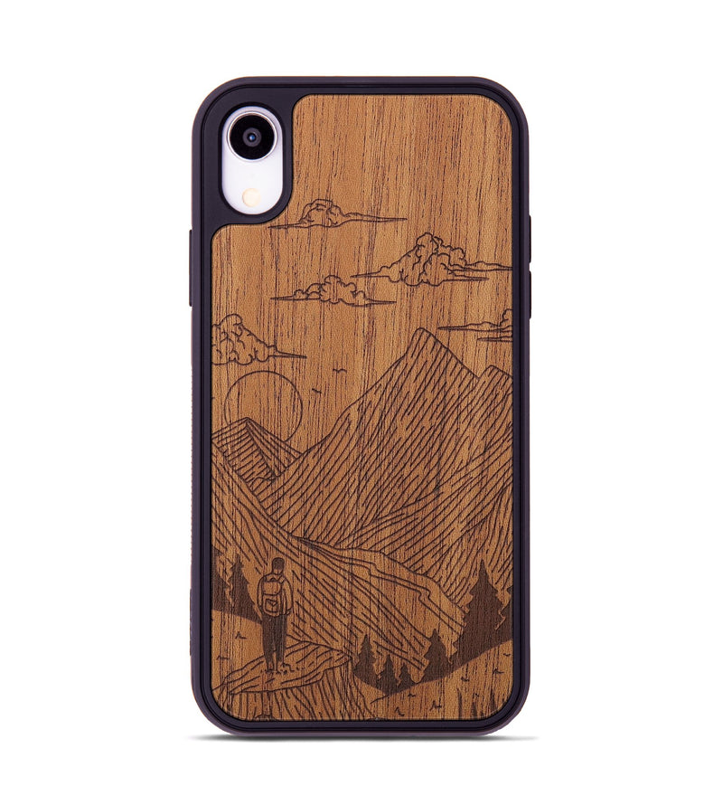 iPhone Xr Wood+Resin Phone Case - Roaming - Mahogany (Curated)