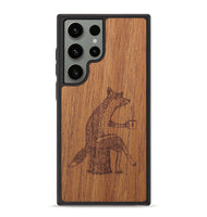 Galaxy S23 Ultra Wood+Resin Phone Case - Fox - Mahogany (Curated)