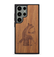 Galaxy S24 Ultra Wood+Resin Phone Case - Fox - Mahogany (Curated)