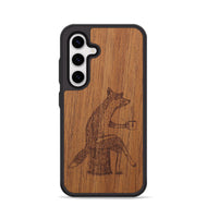 Galaxy S25 Plus Wood Phone Case - Fox - Mahogany (Curated, 706270)